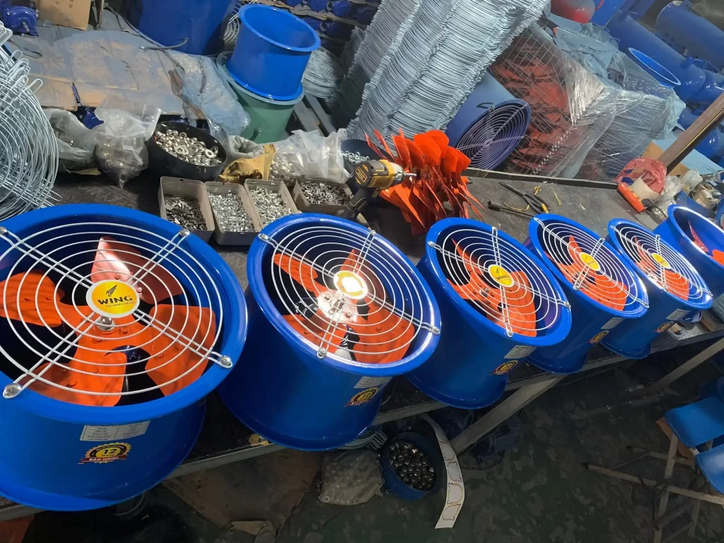 Giá quạt thông gió công nghiệp các loại 12 Quạt thông gió tròn công nghiệp Wing TM 500