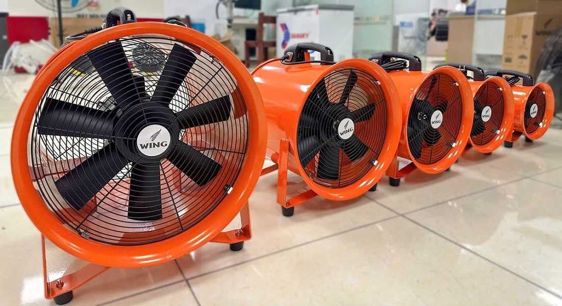 Quạt hút xách tay công nghiệp Wing TM-XT-35 9 Quạt hút xách tay công nghiệp